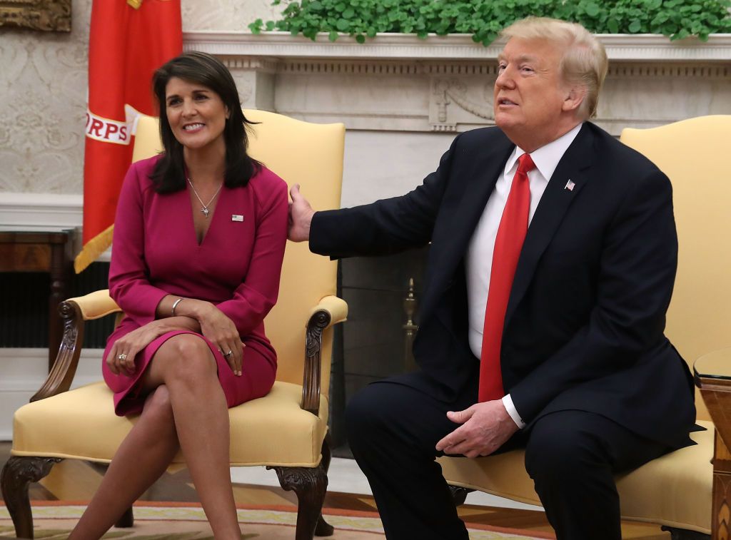 Nikki Haley and Donald Trump