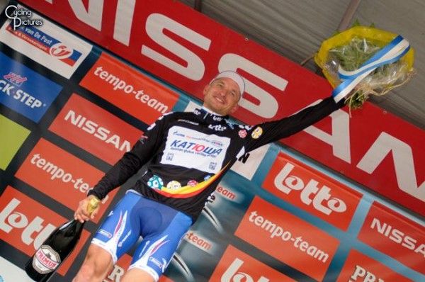 Black is the new yellow: Serguei Ivanov (Team Katusha) leads both the sprint and general classifications.