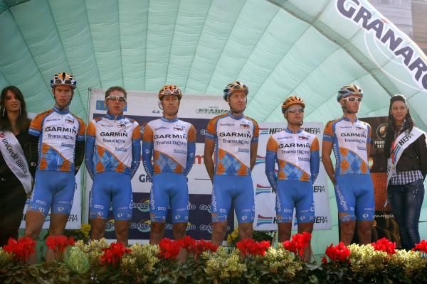Garmin-Transitions on the start podium