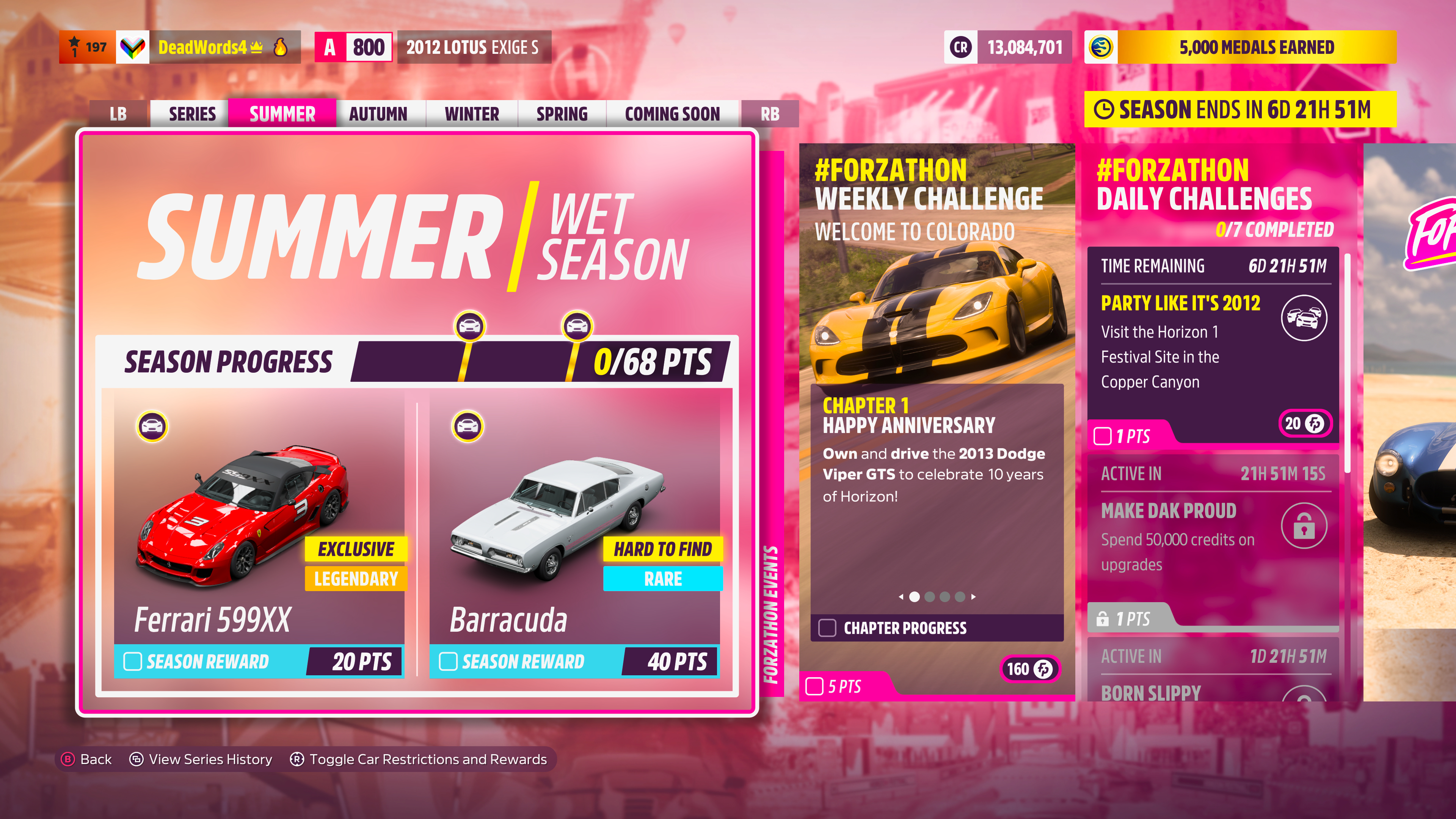 Captura de pantalla de Forza Horizon 5 Series 13 Summer.
