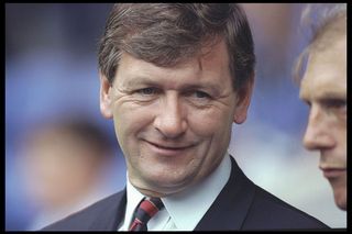 A portrait of Bruce Rioch the manager of Arsenal taken during the testimonial match for Richard Gough of Glasgow Rangers, at Ibrox in Glasgow. Mandtory Credit: Clive Mason/Allsport UK