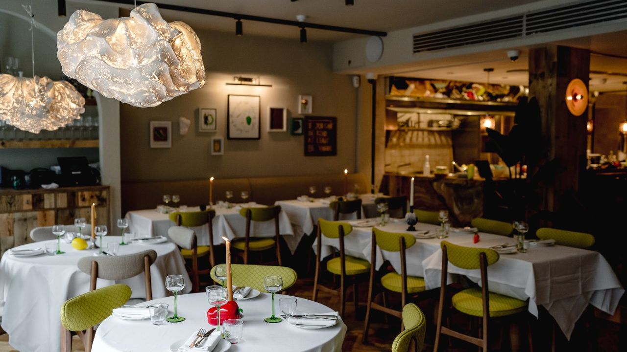 Interior of restaurant