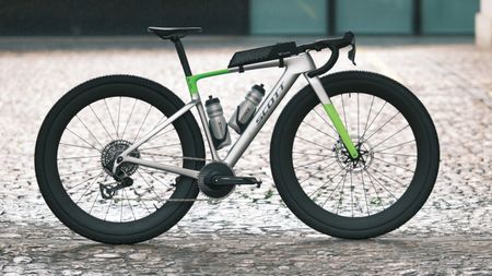 A prototype 32" Scott RC gravel bike