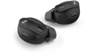 The Sennheiser Conversation Clear Plus earbuds look like earbuds but can act like hearing aids