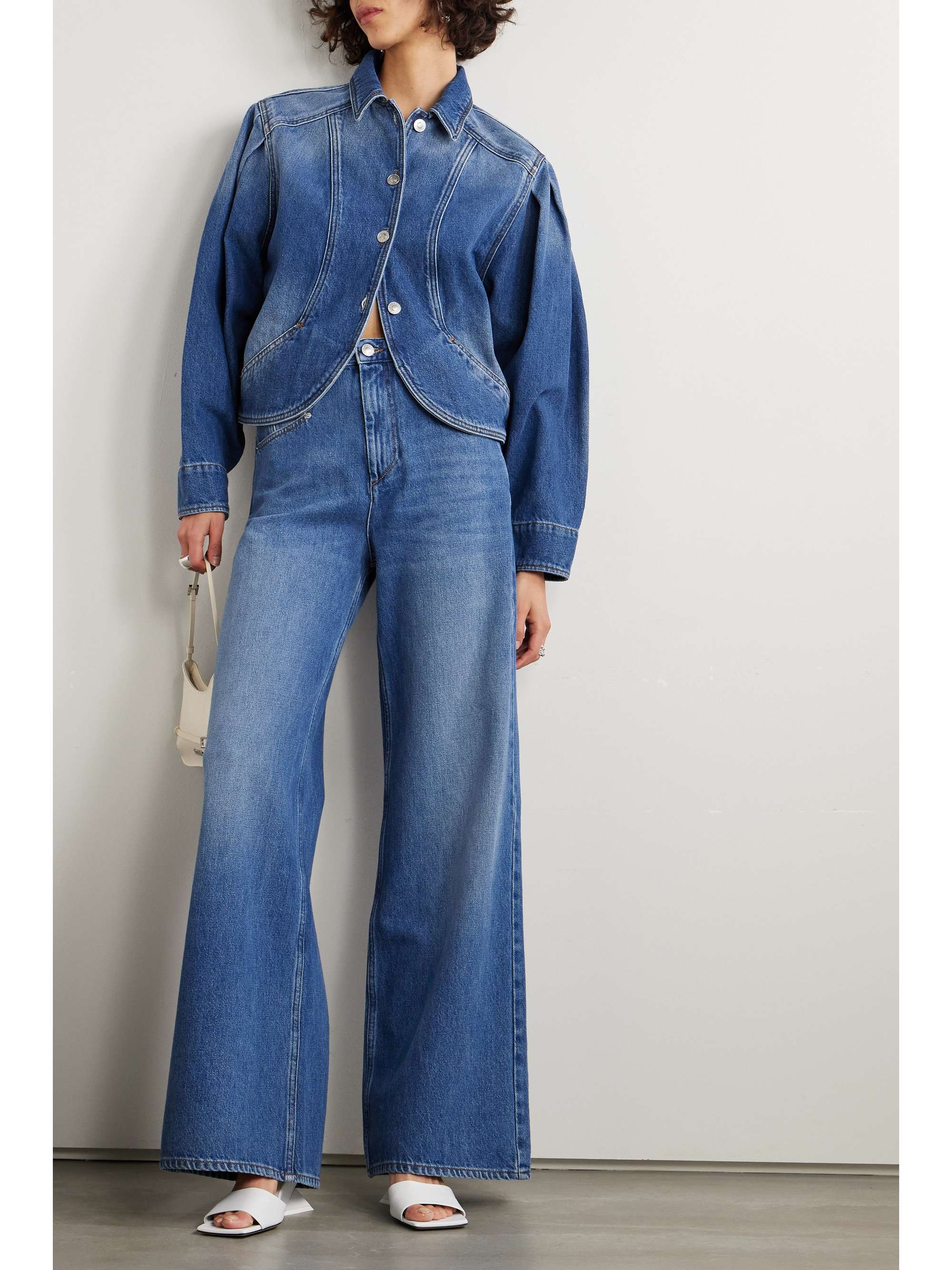 Lemony High-Rise Wide-Leg Jeans