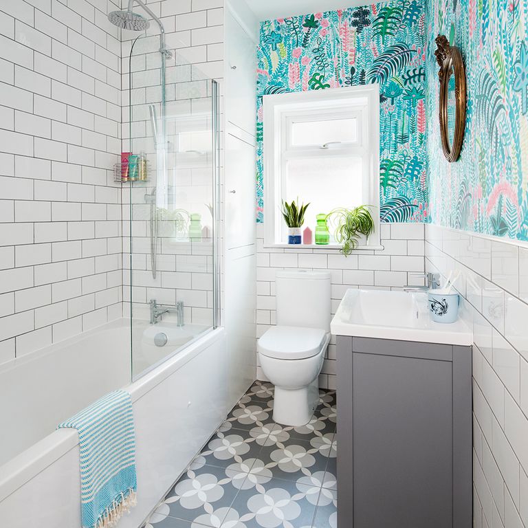 Bathroom wallpaper ideas to add colour and style to a space | Ideal Home