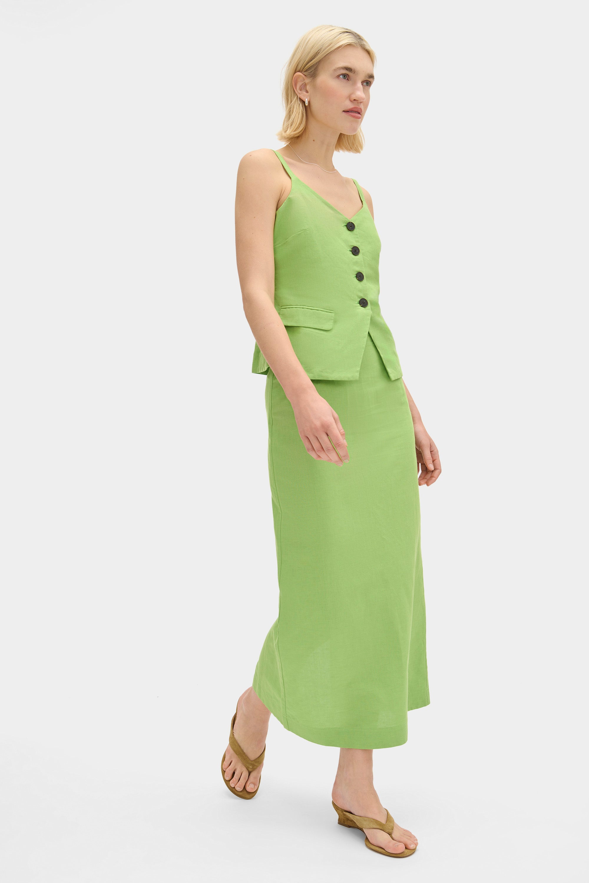 Mia Linen Maxi Skirt