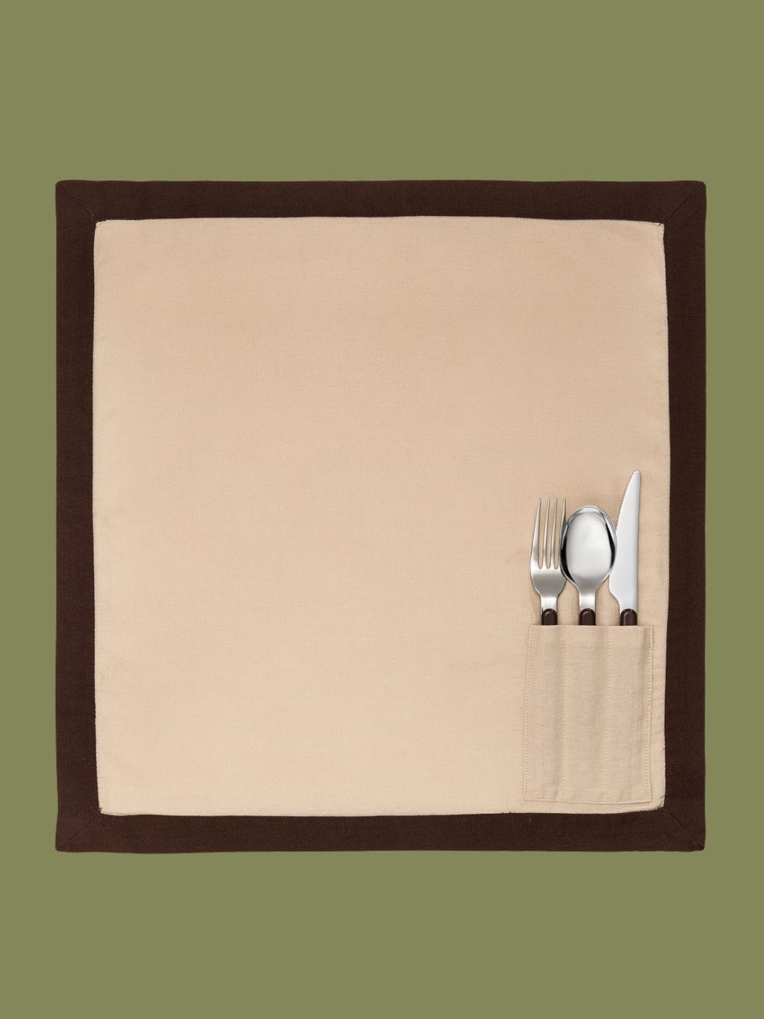 Hommey, 4 Pack Napkins in Espresso