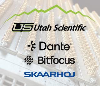 Utah Scientific and logos of tech partners