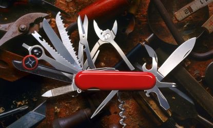 Small-blade Swiss army knives are once again TSA approved.