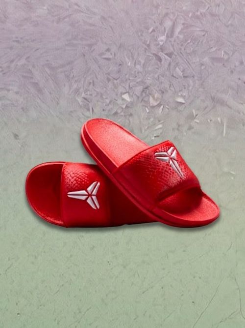 Kobe Offcourt Slides - University Red/White