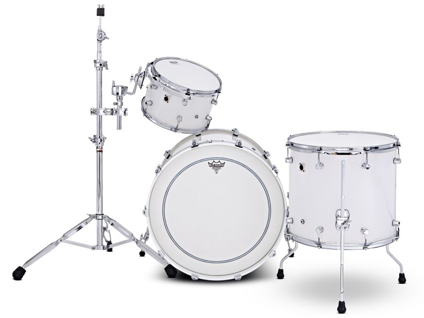 Shells are clear acrylic with sandblasted interiors, which give a frosted look
