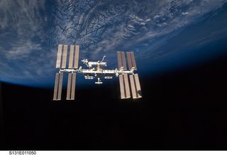 The International Space Station as seen in a photo taken in 2010.
