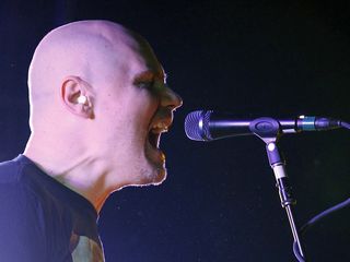 Billy Corgan setting fire to the stage, not to himself on YouTube