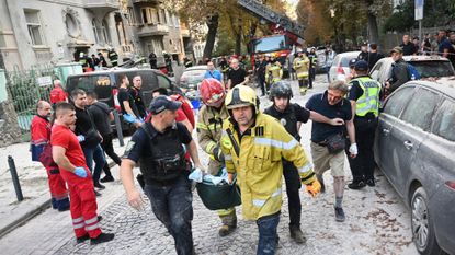 Aftermath of Russian attack on Lviv, Ukraine