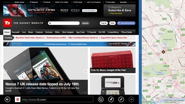 Windows 8 Screenshots: Sidebar