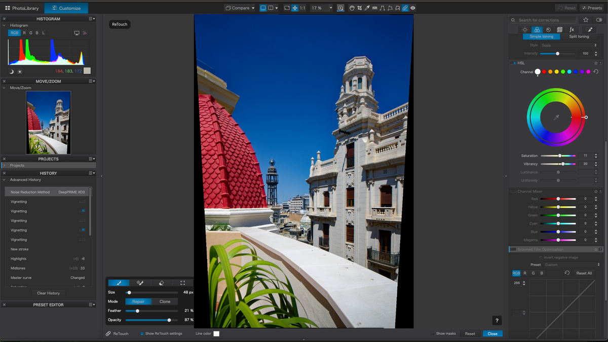Edit the photos that you want to use