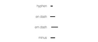 dashes