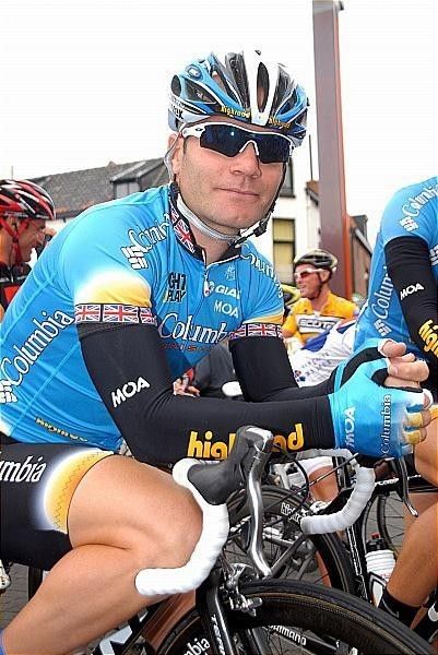 Two-time British road champion Roger Hammond (Cerv&eacute;lo TestTeam) pictured in 2008 while riding for Columbia