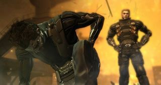 Deus Ex Human Revolution - Jensen takes a knee