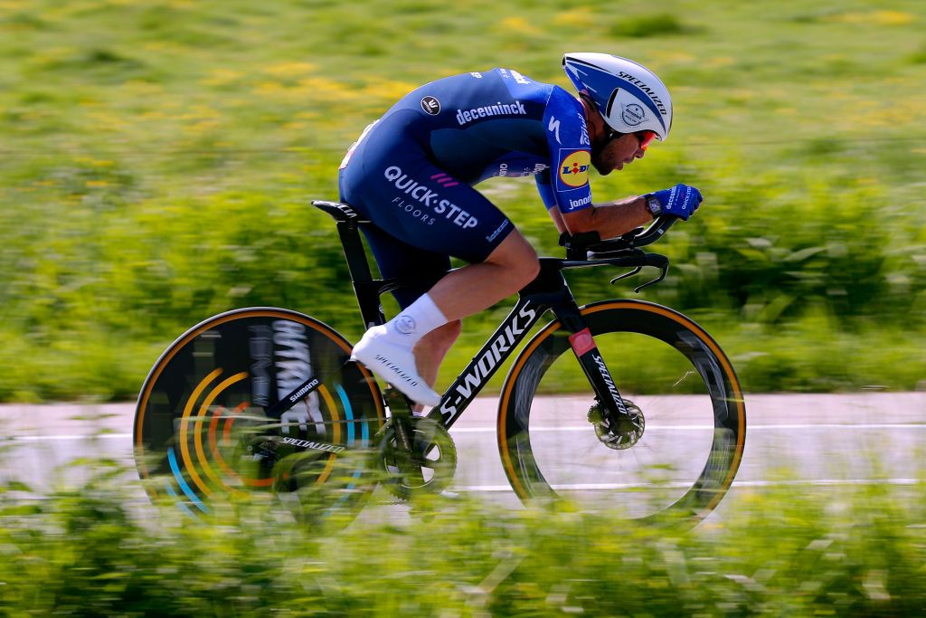 KNOKKEHEIST BELGIUM JUNE 10 Mark Cavendish of The United Kingdom and Team Deceuninck QuickStep during the 90th Baloise Belgium Tour 2021 Stage 2 a 112km Individual Time Trial stage from KnokkeHeist to KnokkeHeist ITT baloisebelgiumtour on June 10 2021 in KnokkeHeist Belgium Photo by Bas CzerwinskiGetty Images