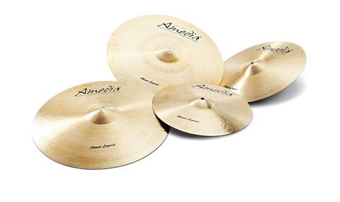 On review are a pair of 14" hi-hats, 16" and 18" crashes and a 20" ride from Amedia's Ahmet Legend series
