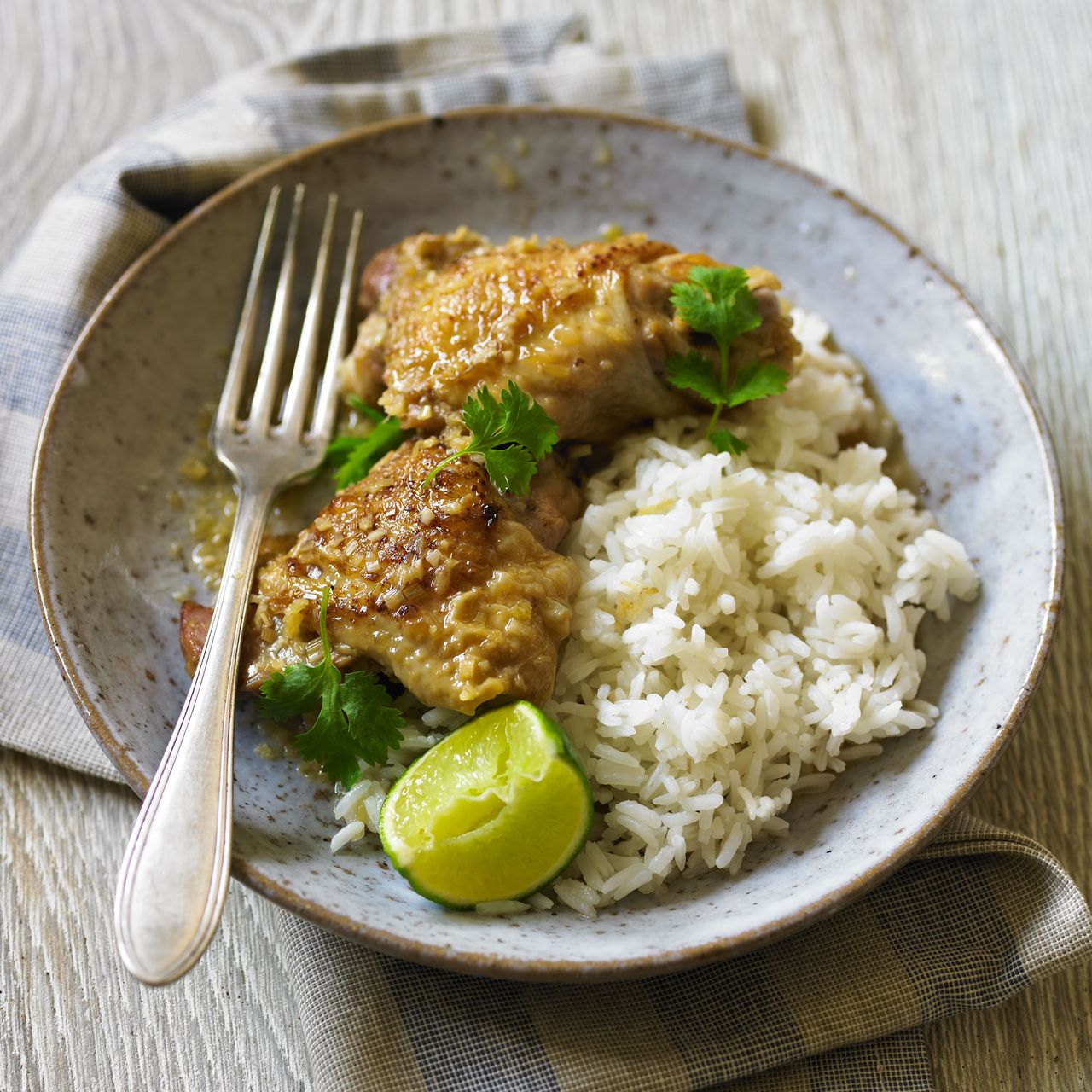 Chicken braised with lemongrass and ginger recipe