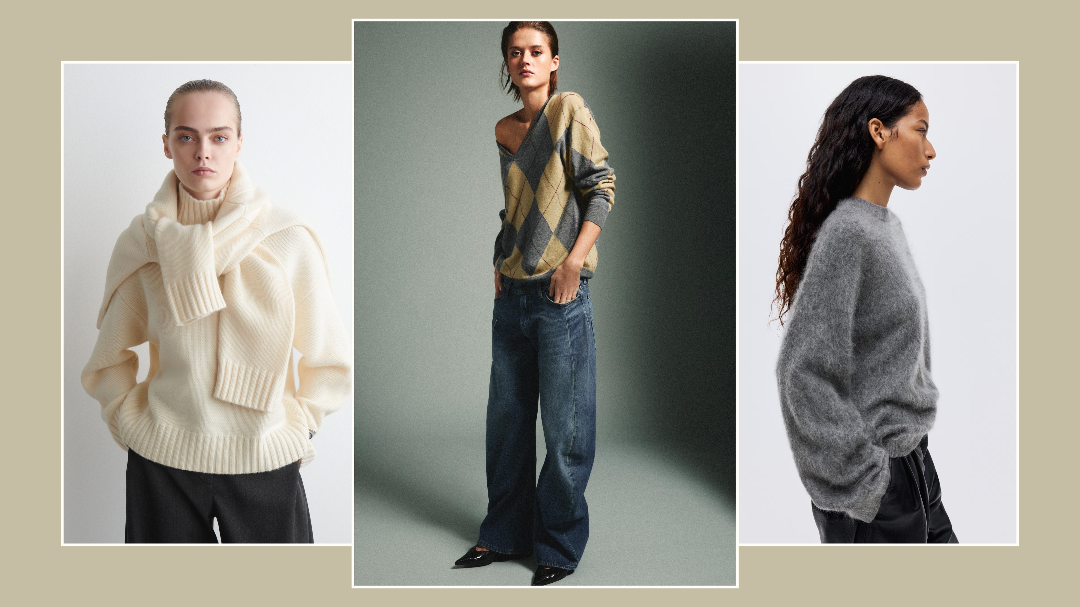 COS; Zara; H&amp;M jumpers.