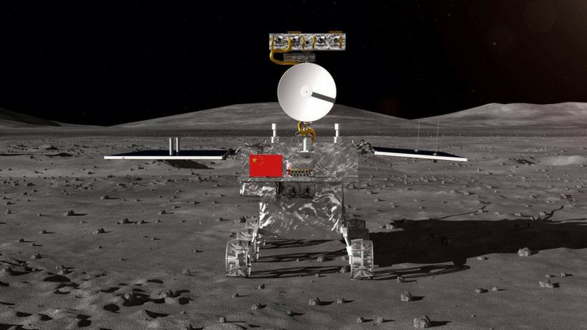 Image of Chang’e-4 lunar rover