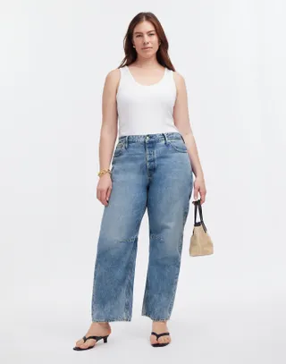 Madewell, The Darted Barrel-Leg Jean