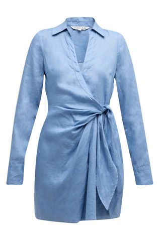 Lavella Long-Sleeve Mini Wrap Dress