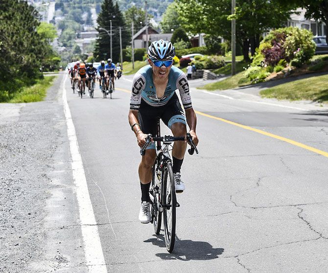 Daniel Whitehouse (Interpro Stradalli Cycling) tries an attack