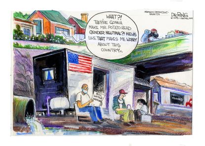 Editorial Cartoon U.S. covid dr seuss boil water texas