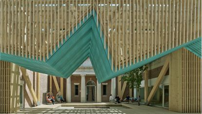 US Pavilion porch Venice Biennale 2025