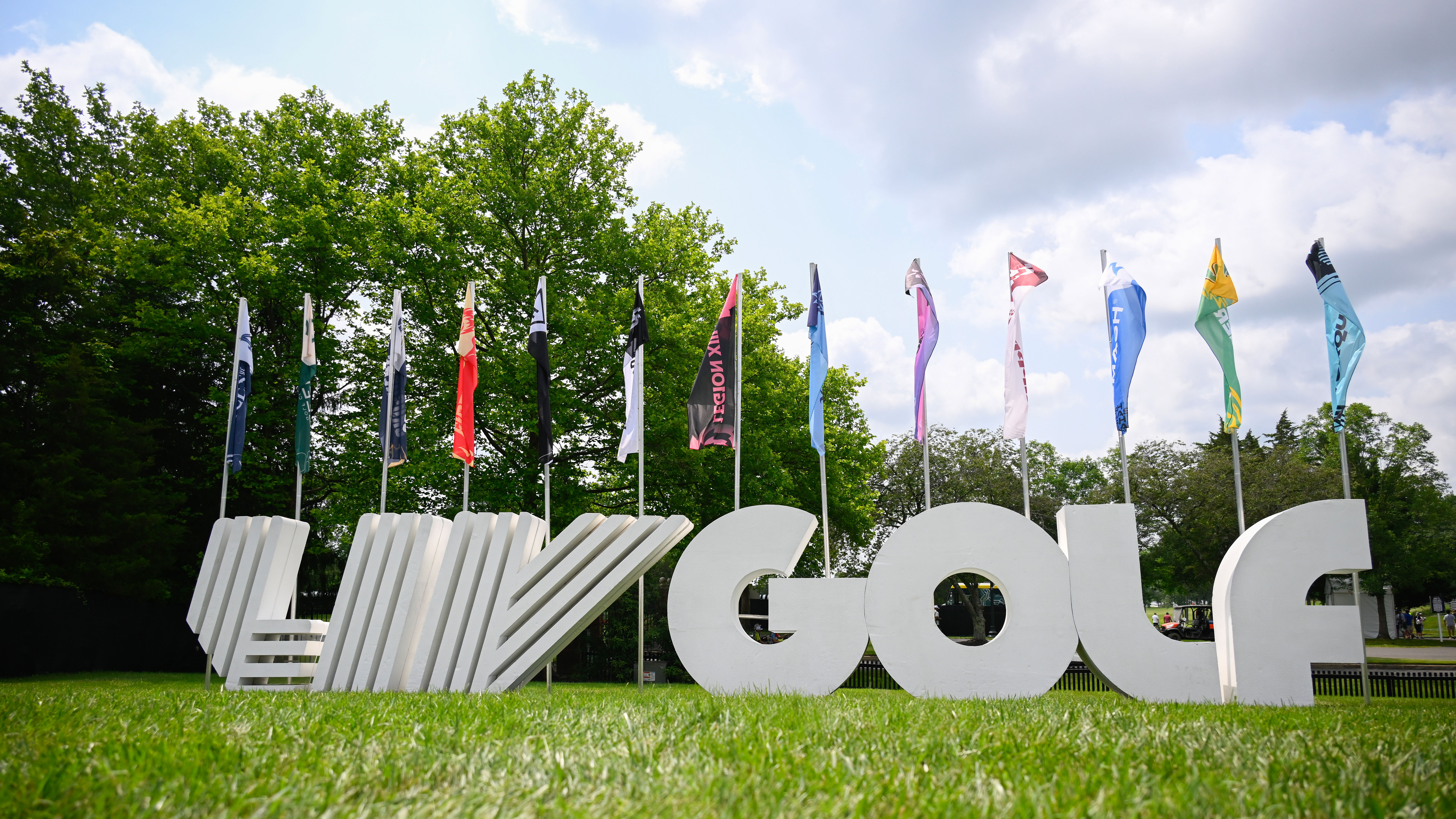 LIV Golf flags 