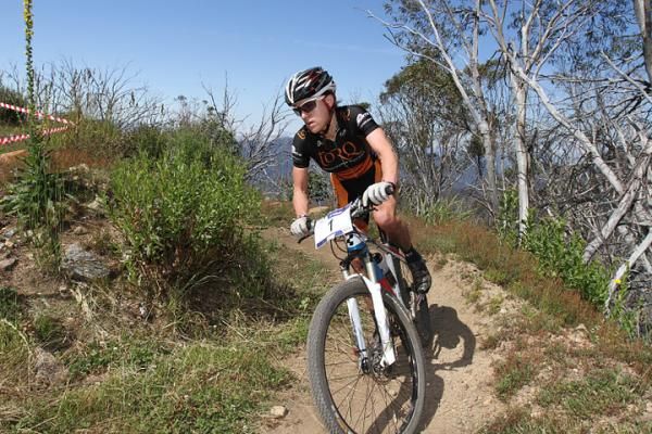 Jenni King on her way to a win