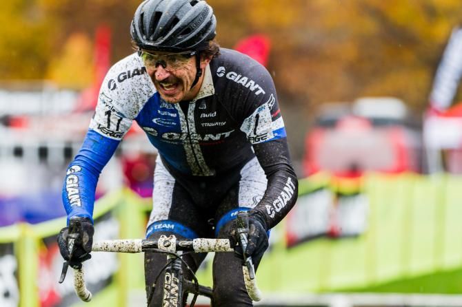 Adam Craig handling the tricky course conditions