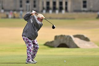 John Daly hits a golf shot