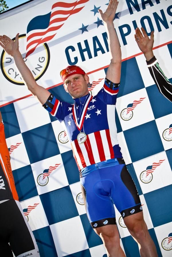 Michael Olheiser (TriStar Cycling Team) on the podium