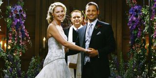 Katherine Heigl and Justin Chambers in Grey's Anatomy