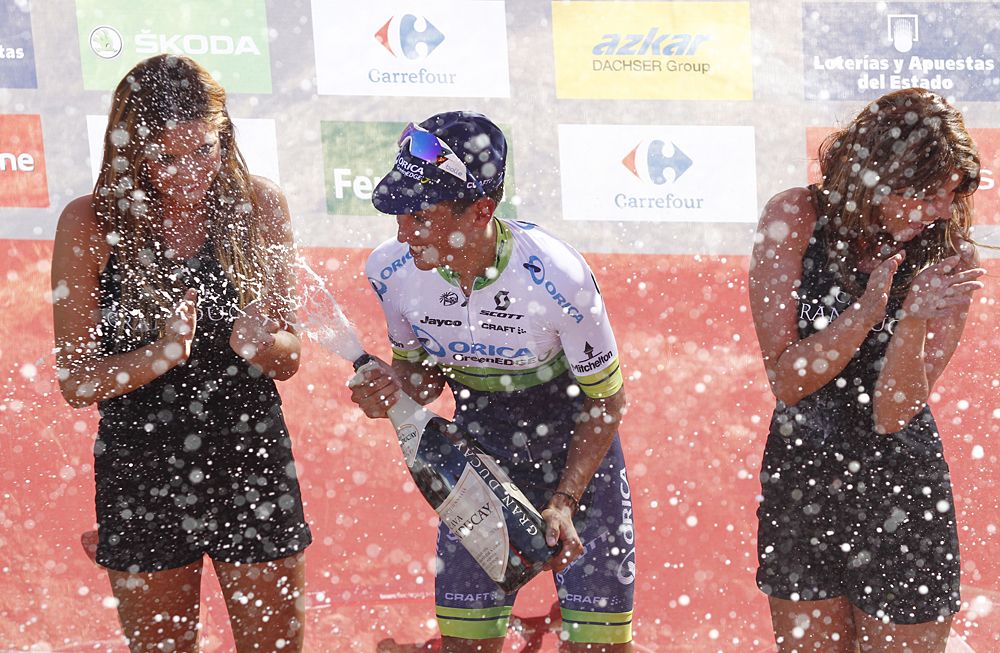 Esteban Chaves (Orica-GreenEdge) celebrates his stage win