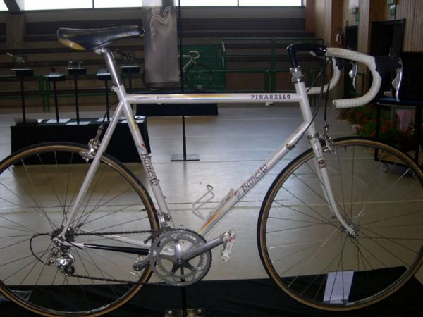 Miguel Indurain's (Banesto) steel Pinarello as used in the 1993 Tour de France.