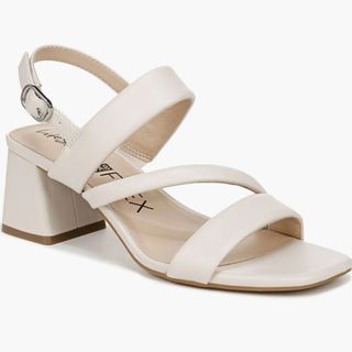 White strappy heels from Nordstrom