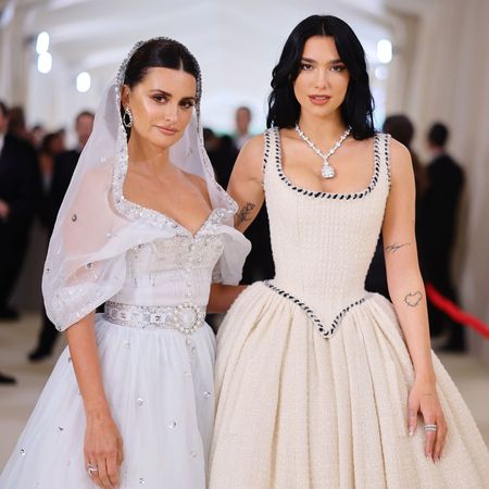 Penelope Cruz and Dua Lipa attend the 2023 Met Gala