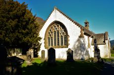 The old church building and millennia-old yew tree at Fortingall in rural Perthshire.