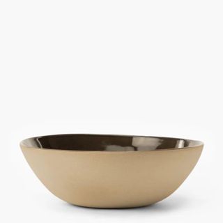 A two-toned brown serving bowl from McGee & Co.