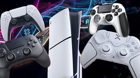 A collection of PS5 controllers
