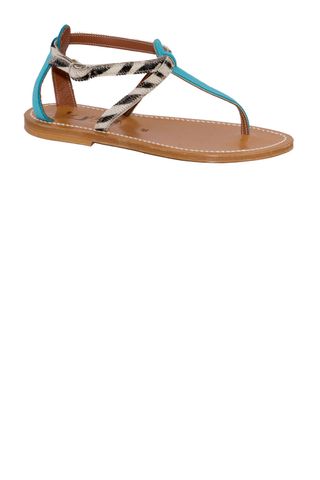 K Jaques Turquoise Simple Sandal, £215
