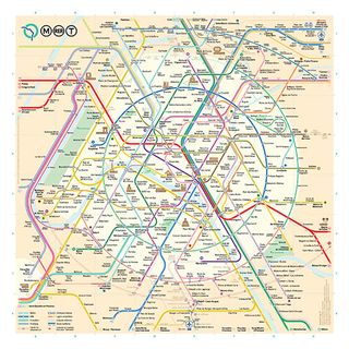 Paris metro map