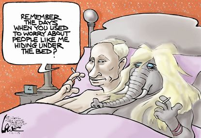 Political cartoon U.S. Putin Republicans relationship